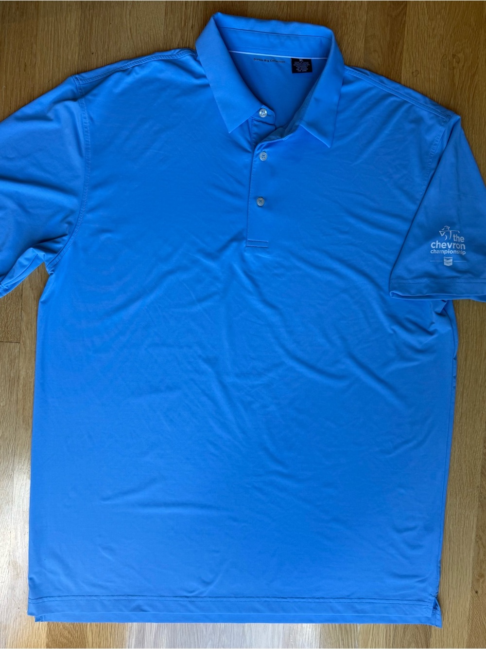 The Chevron Championship Men’s Light Blue Golf Polo
